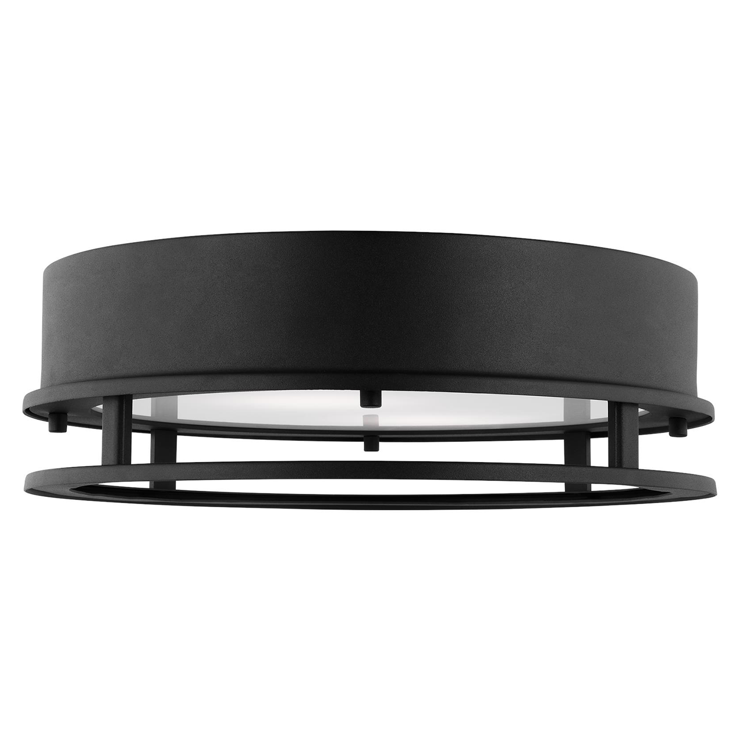 Union LED Outdoor Flush Mount Black Bulbs Inc
