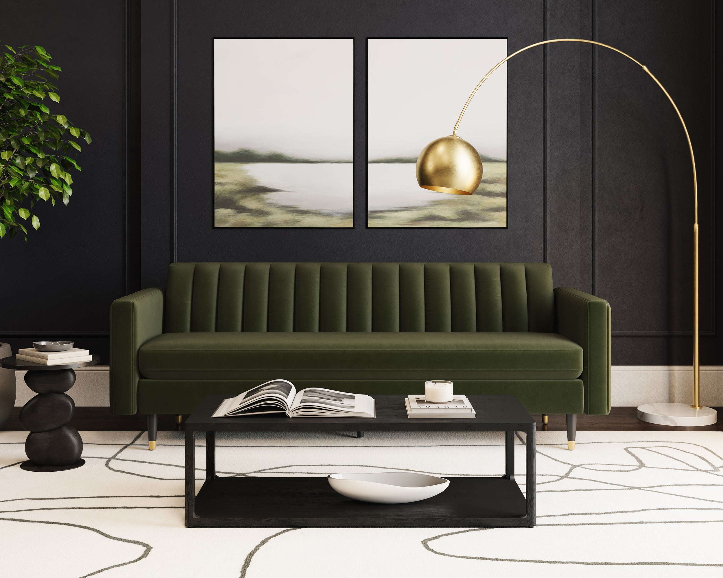 Yosi Sofa - Moss Green