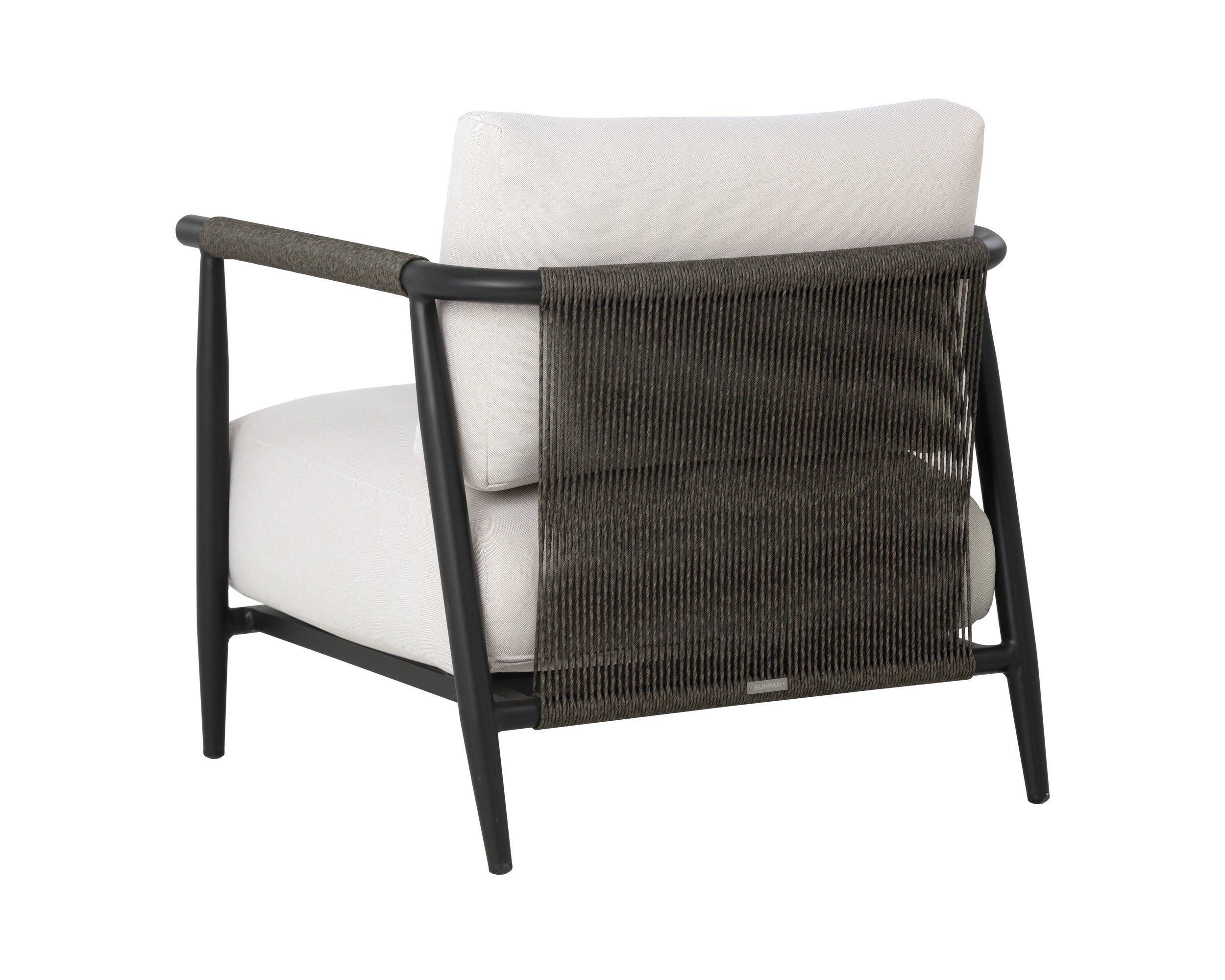 Muros Lounge Chair - Black - Palazzo Cream