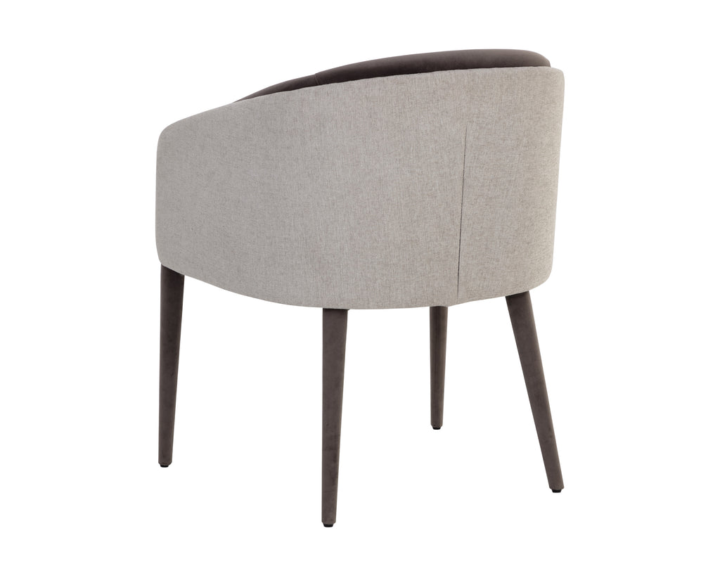 Sheva Dining Armchair - Ernst Sandstone / Meg Ash
