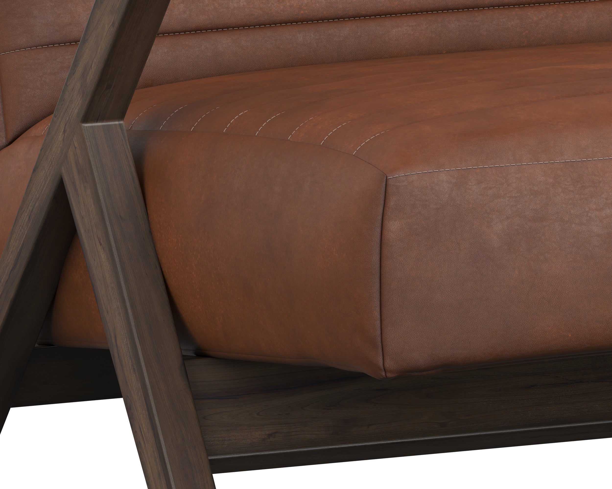 Peyton Lounge Chair - Bravo Cognac