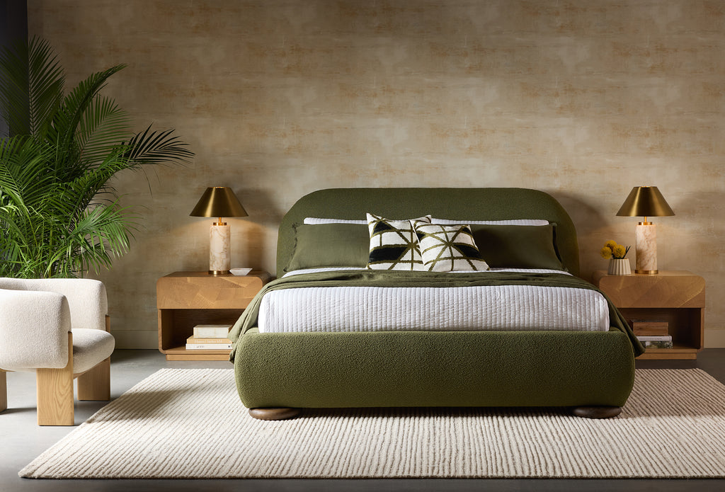 Marin Bed - King - Copenhagen Olive