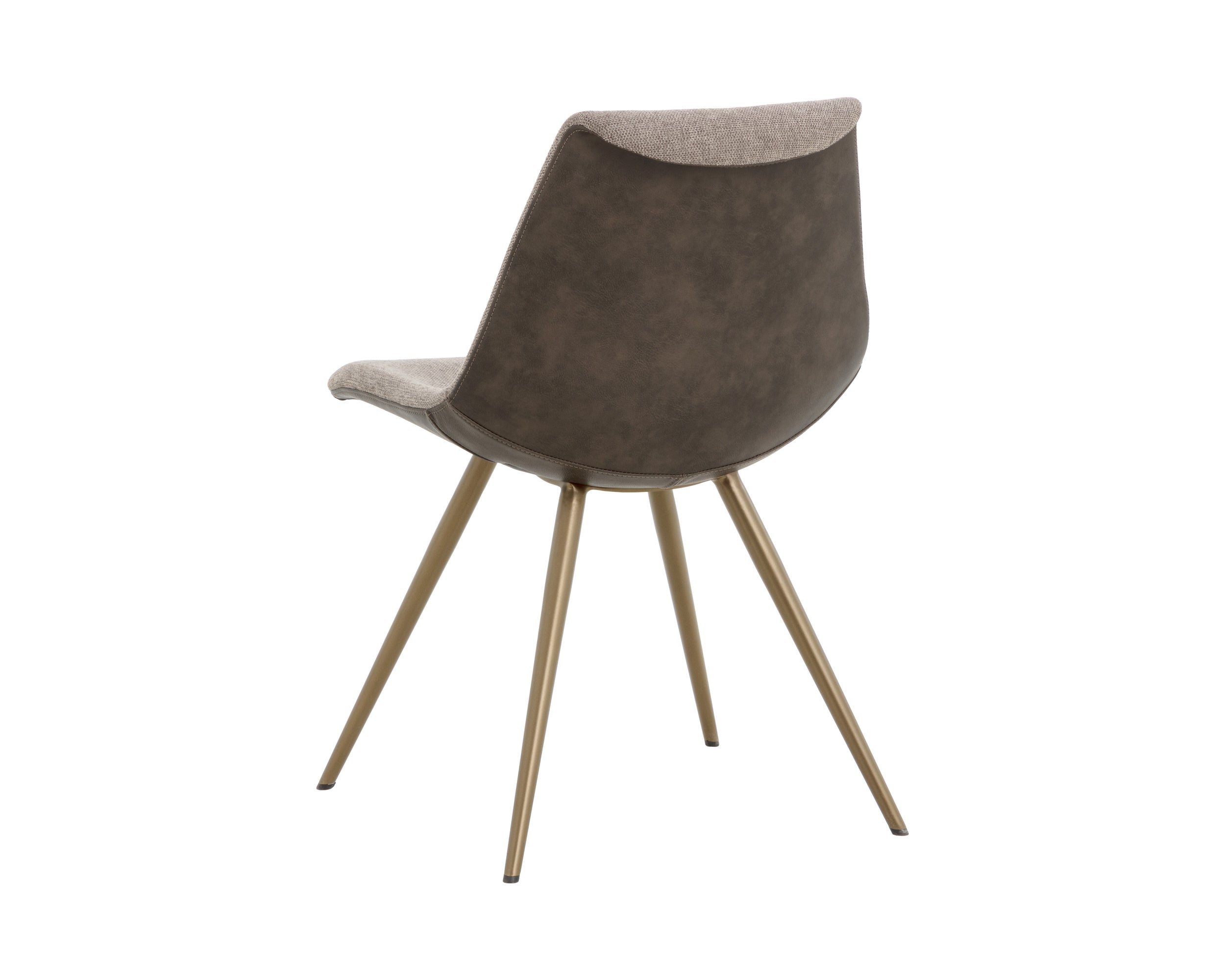 Lipa Dining Chair - Antique Bronze - Belfast Oyster Shell / Porpoise