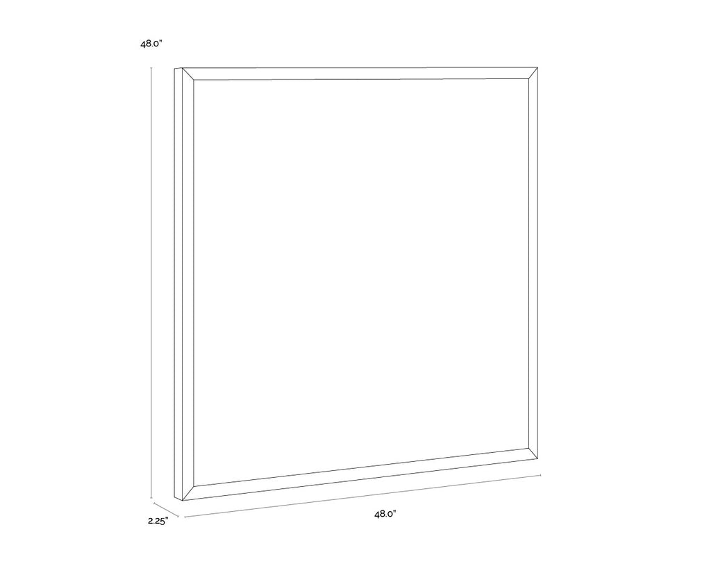 Canyon Dreams I - 48" X 48" - Black Floater Frame