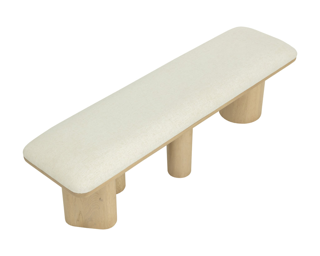 Hiro Bench - Light Oak - Geralt Linen