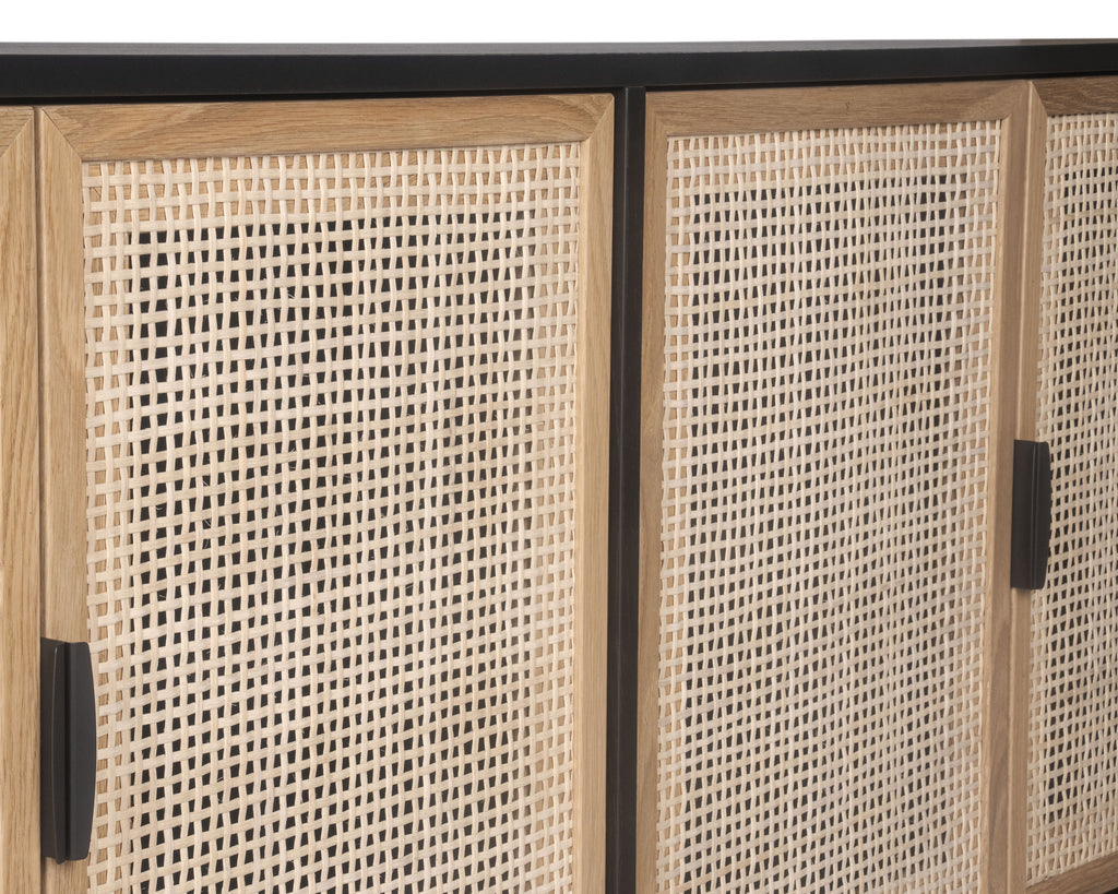 Avida Sideboard - Large - Gold - Black/Natural