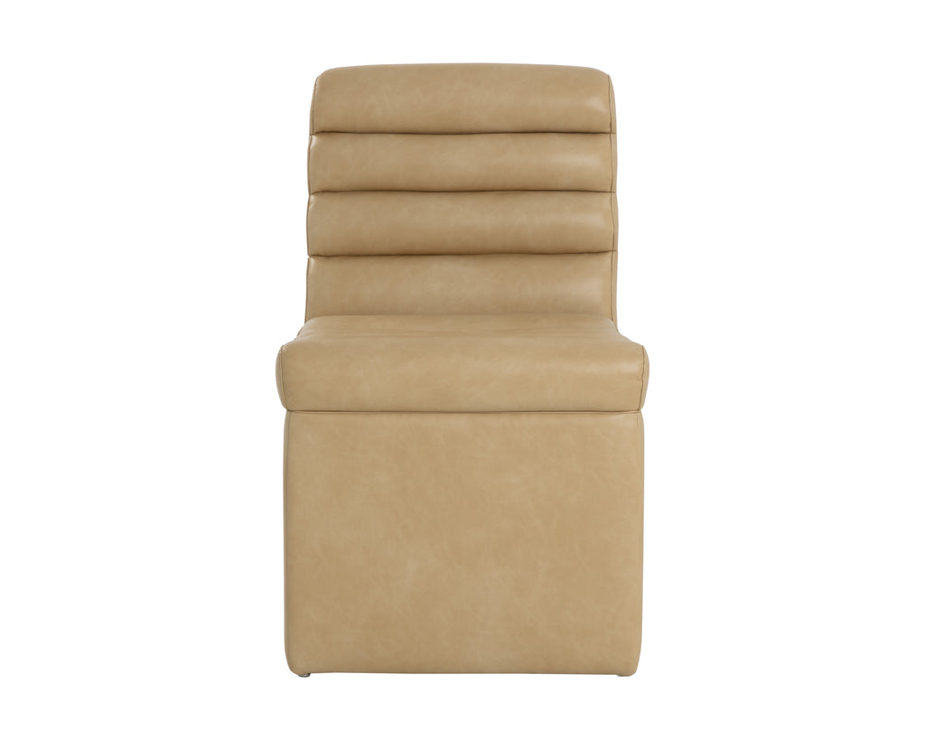 Norm Wheeled Dining Chair - Copley Latte