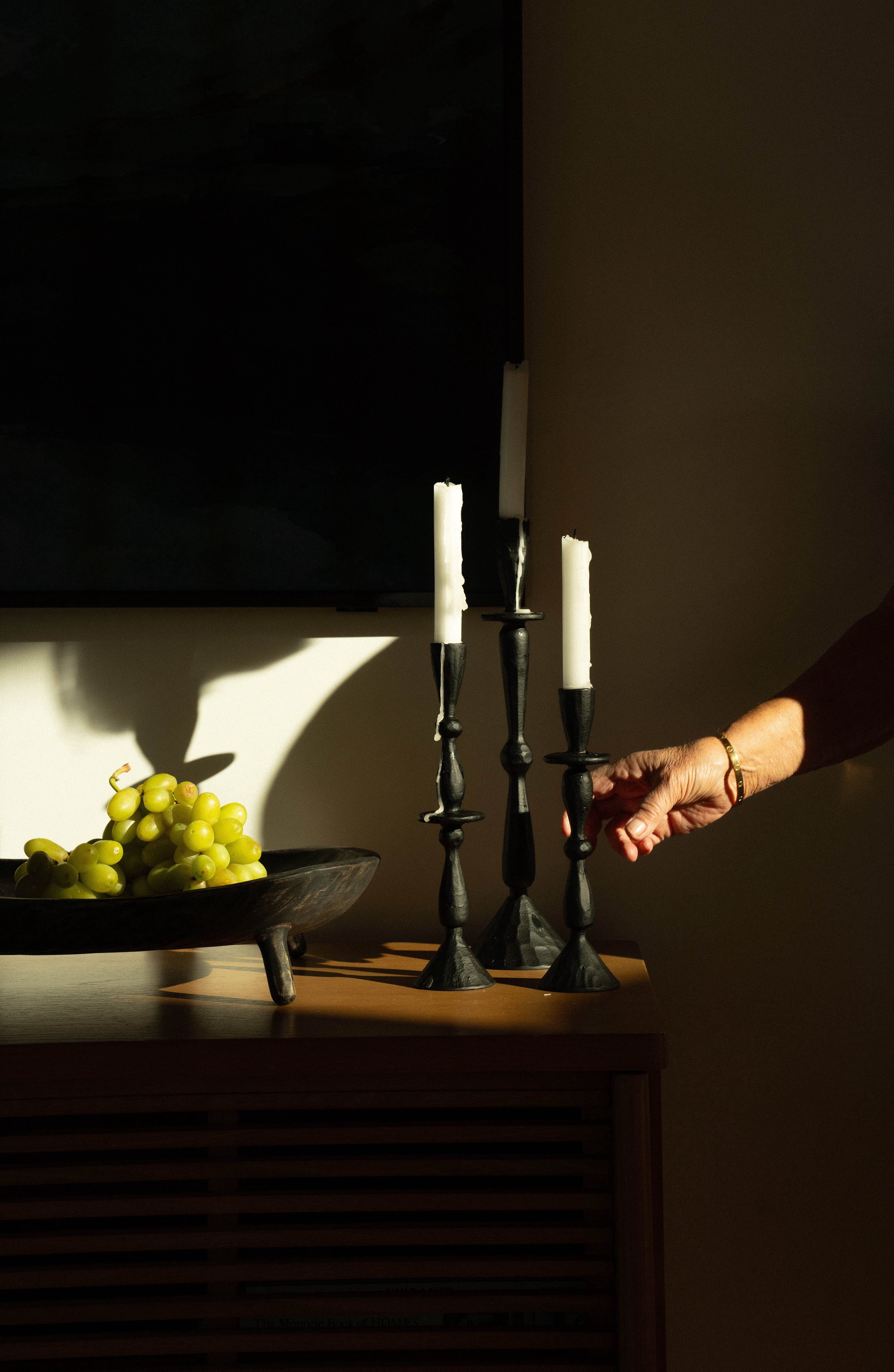 Imani Candle Holder S, Black