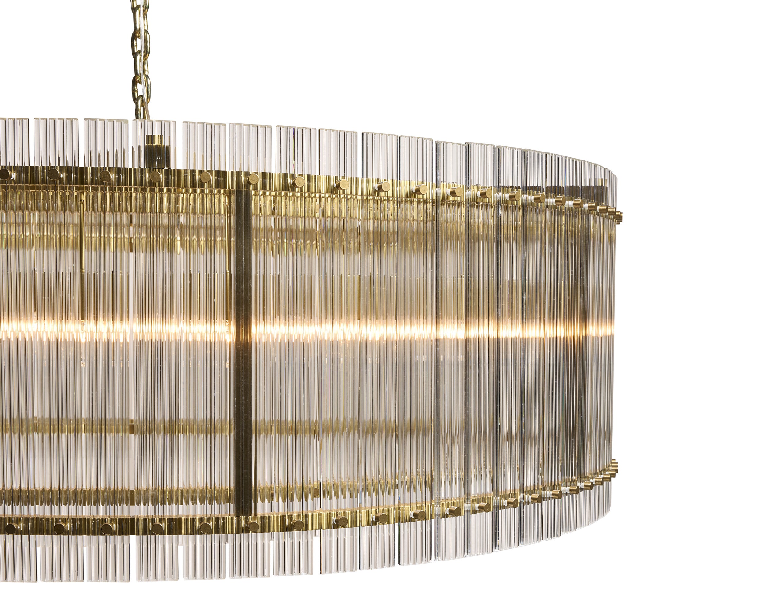 Kore Chandelier - Large - Brass - Clear
