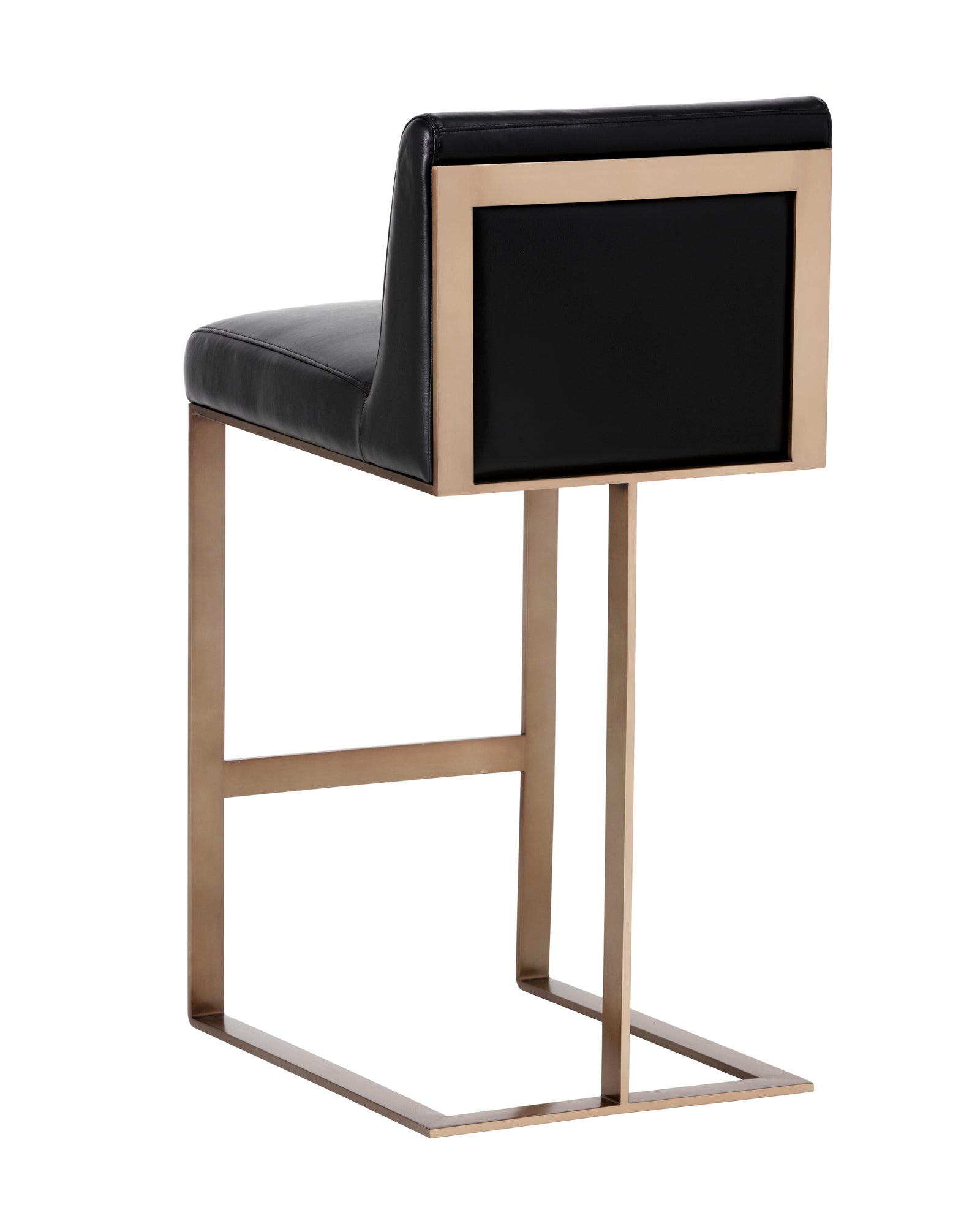 Dean Barstool - Antique Brass - Cantina Black