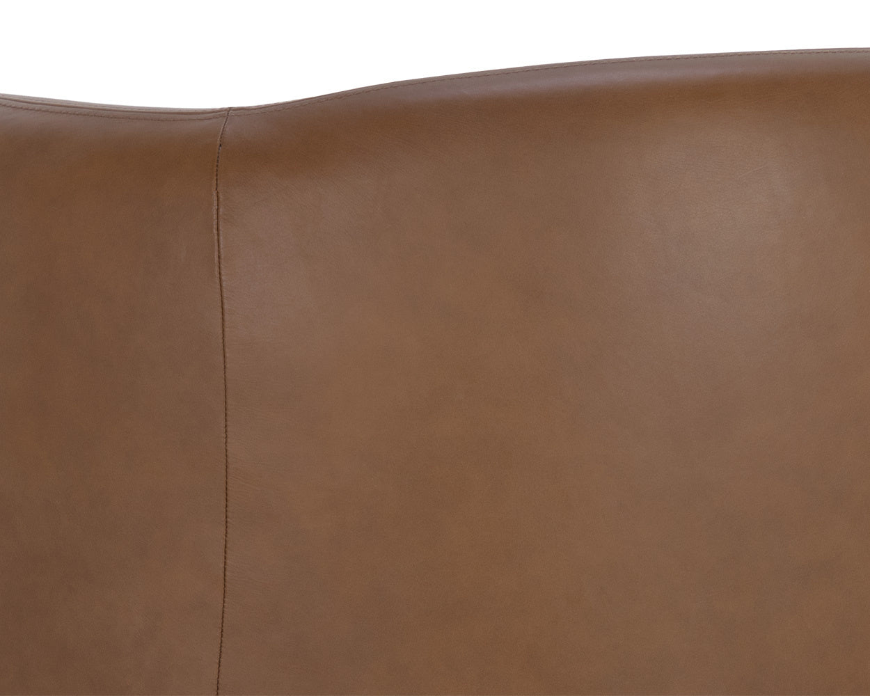 Trine Lounge Chair - Rustic Oak - Vintage Camel Leather