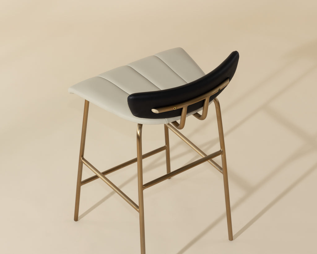 Lorelei Counter Stool - Dillon Cream / Dillon Black