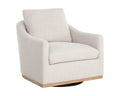 Corbin Swivel Lounge Chair - Effie Linen