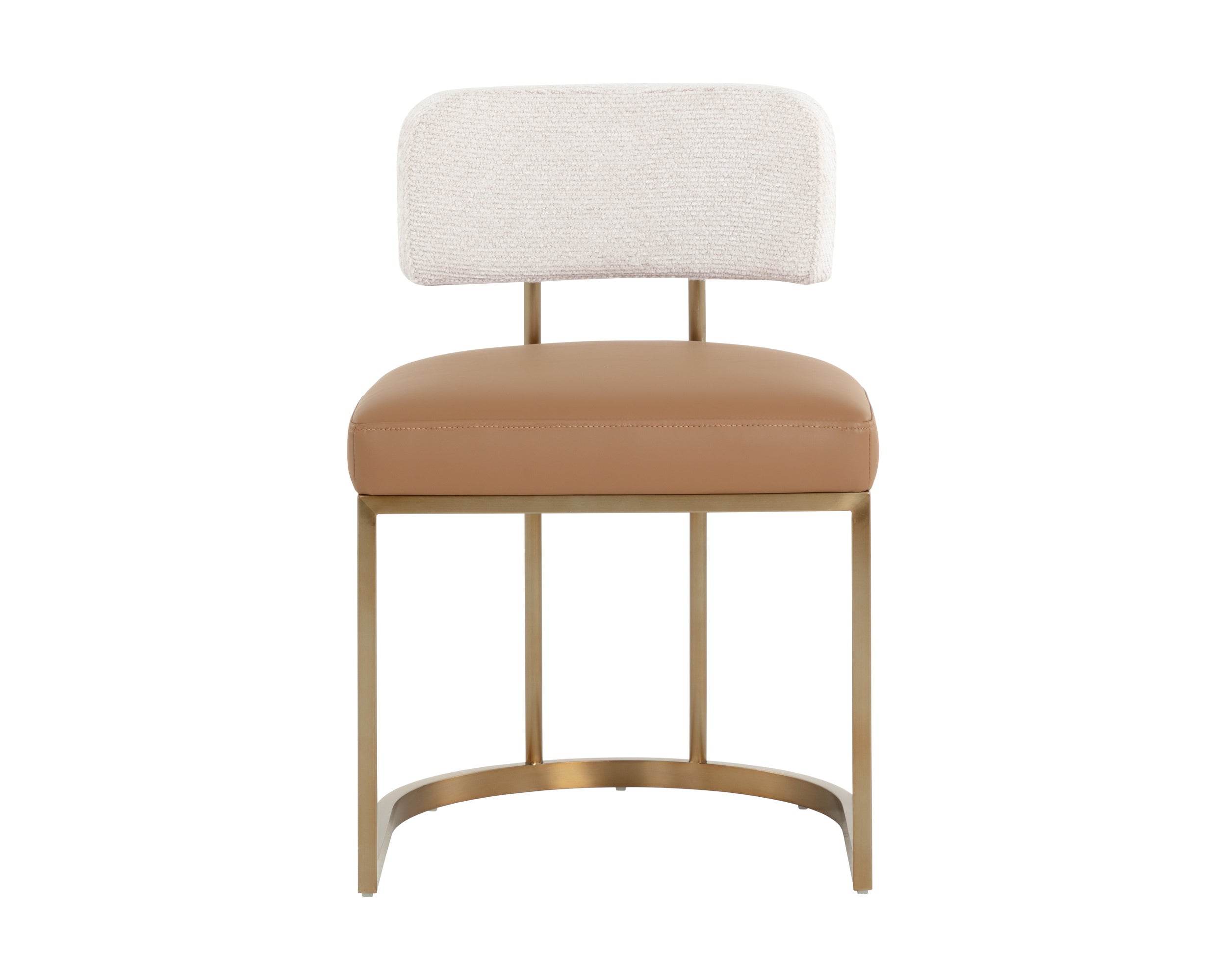Larissa Dining Chair - Napa Cognac / Rhea Light Barley
