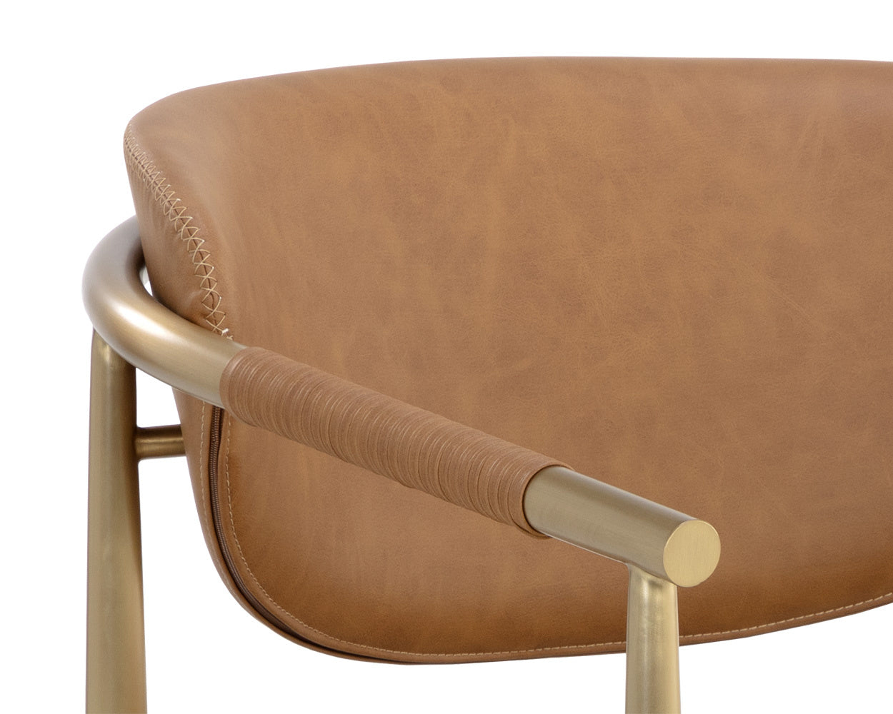 Heloise Lounge Chair - Milliken Cognac