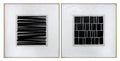 Split Personality (Set Of 2) - 48" X 48" - Wood Floater Frame