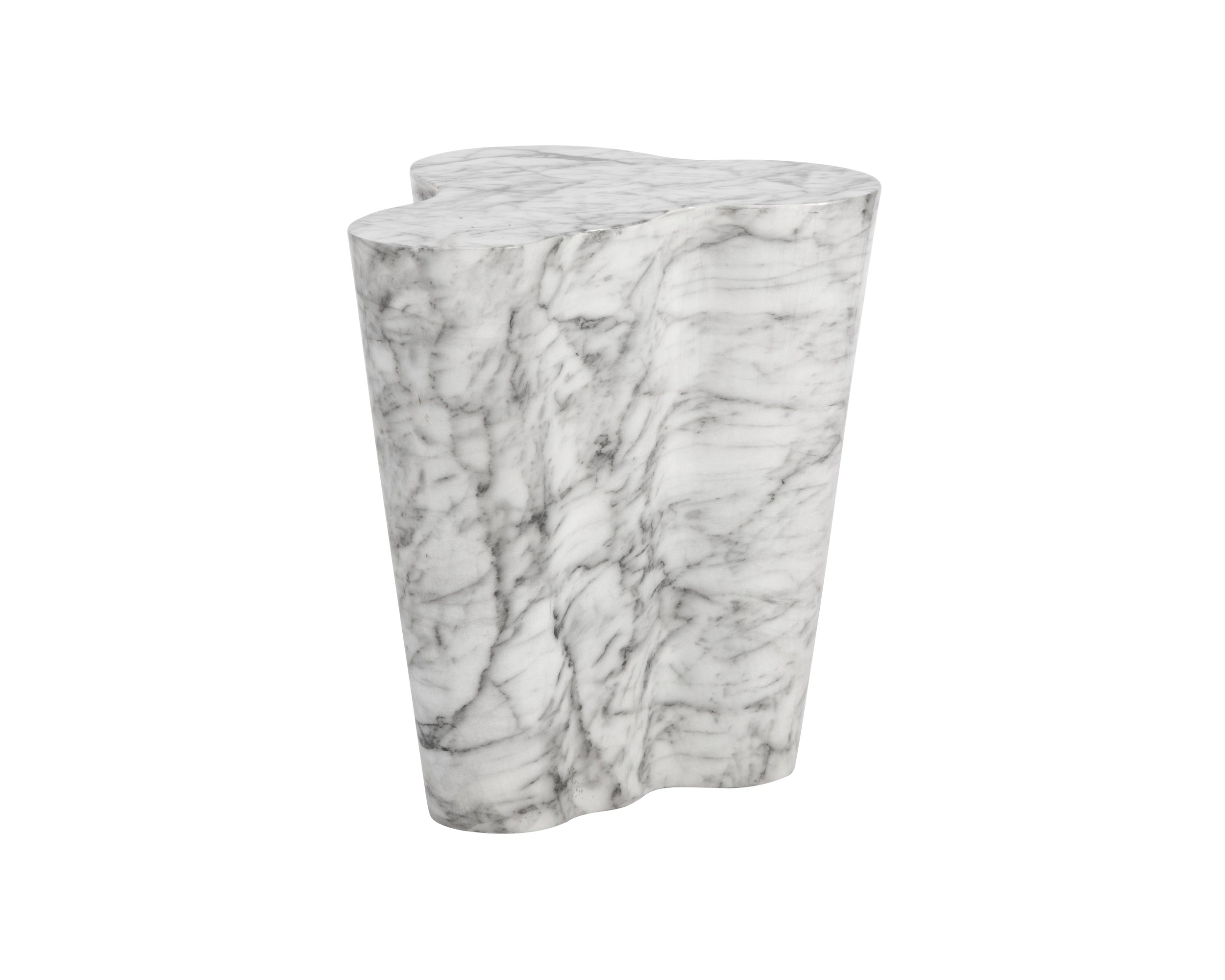 Ava Side Table - Large - Marble Look