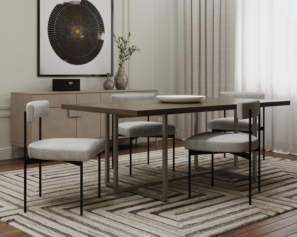 Seneca Dining Chair - Black - Polo Club Stone