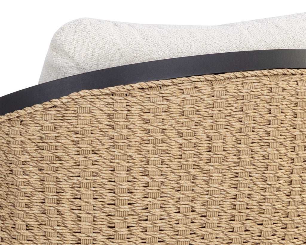 Bora Swivel Armchair - Louis Cream