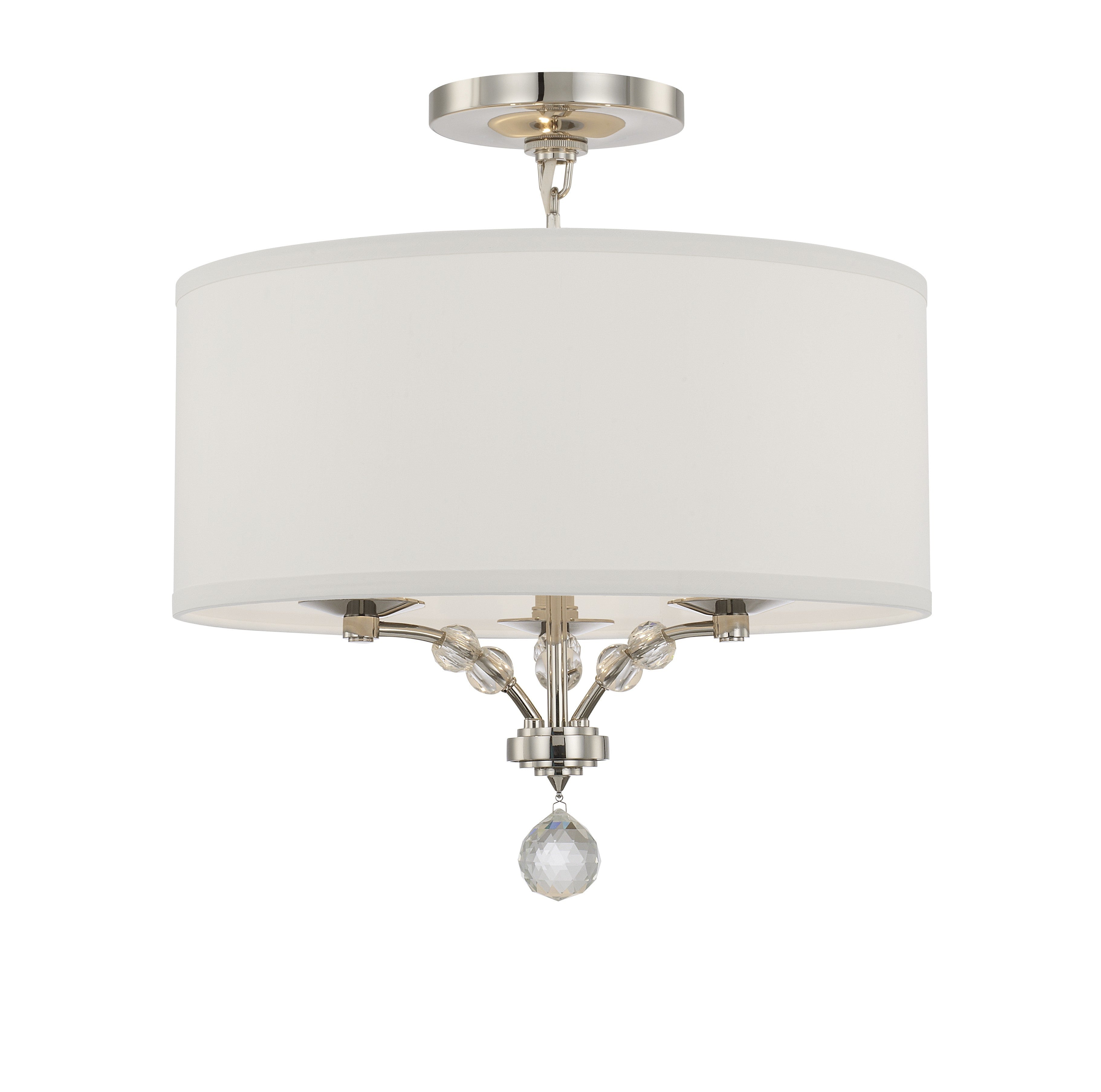 Mirage 18'' Polished Nickel Semi Flush Mount
