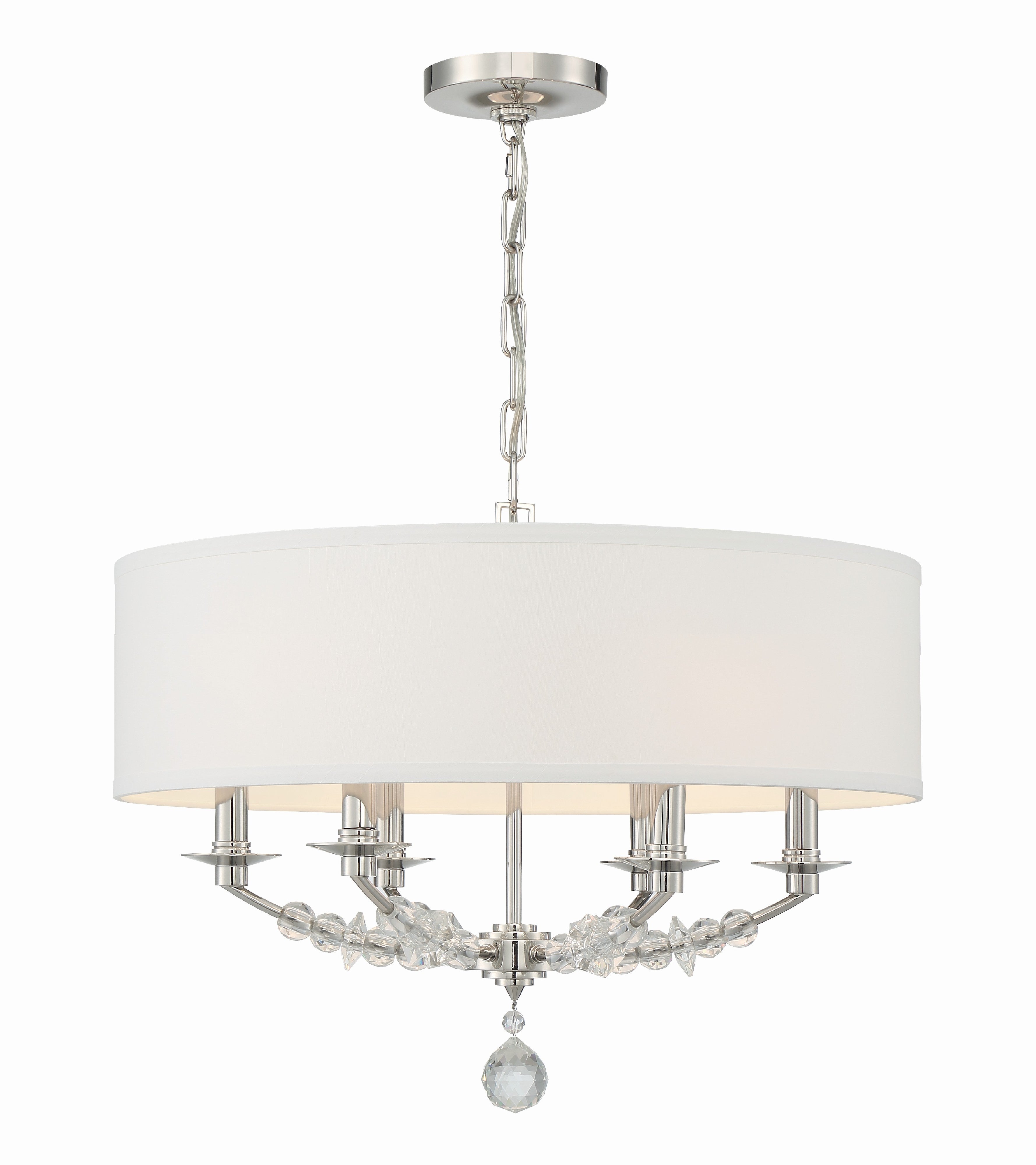 Mirage 24'' Polished Nickel Chandelier