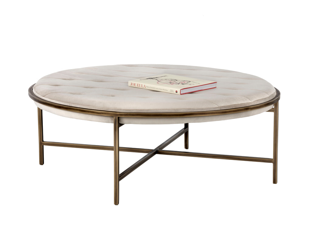 Ethel Ottoman - Round - Piccolo Prosecco