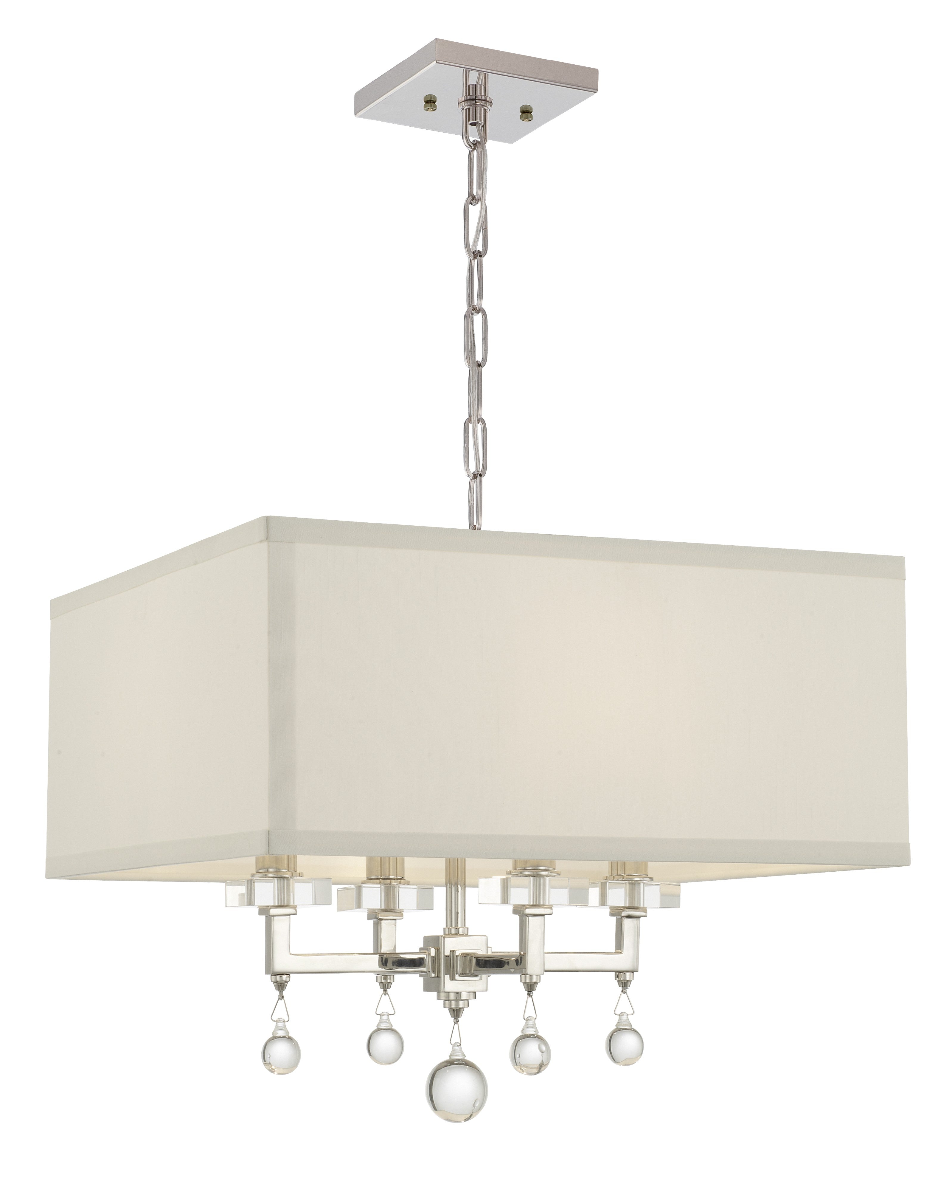 Paxton 16'' Polished Nickel Chandelier