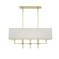 Paxton 38'' Aged Brass Linear Chandelier