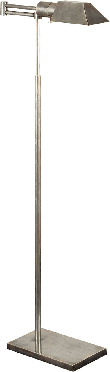 Studio Swing Arm Floor Lamp | Antique Nickel