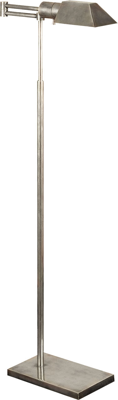 Studio Swing Arm Floor Lamp | Antique Nickel