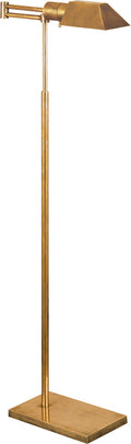Studio Swing Arm Floor Lamp | Hand-Rubbed Antique Brass