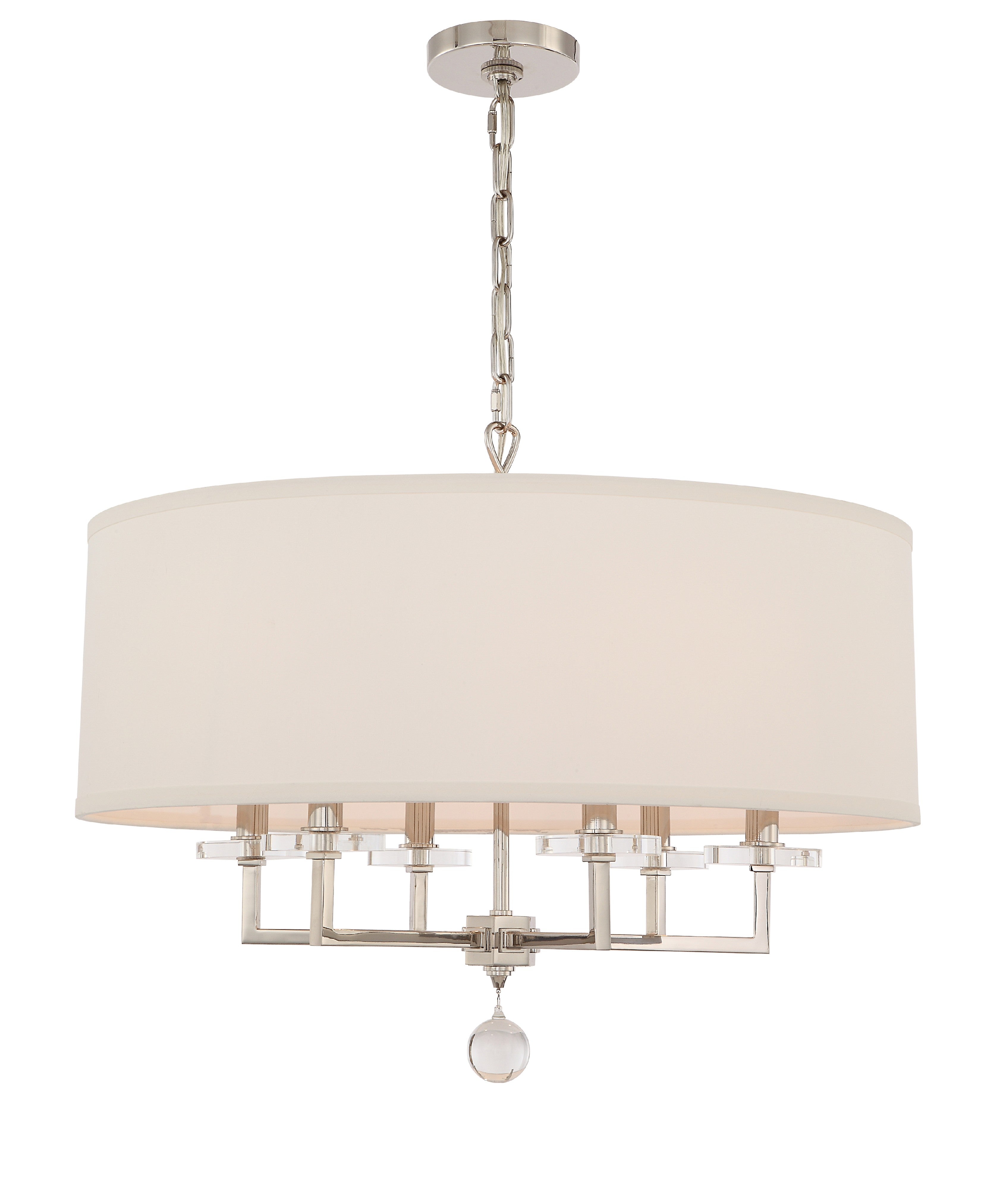 Paxton 25.5'' Polished Nickel Chandelier