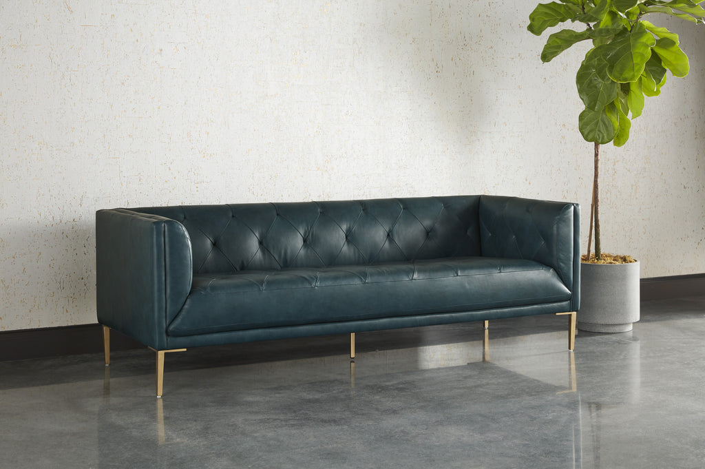 Westin Sofa - Vintage Peacock Leather