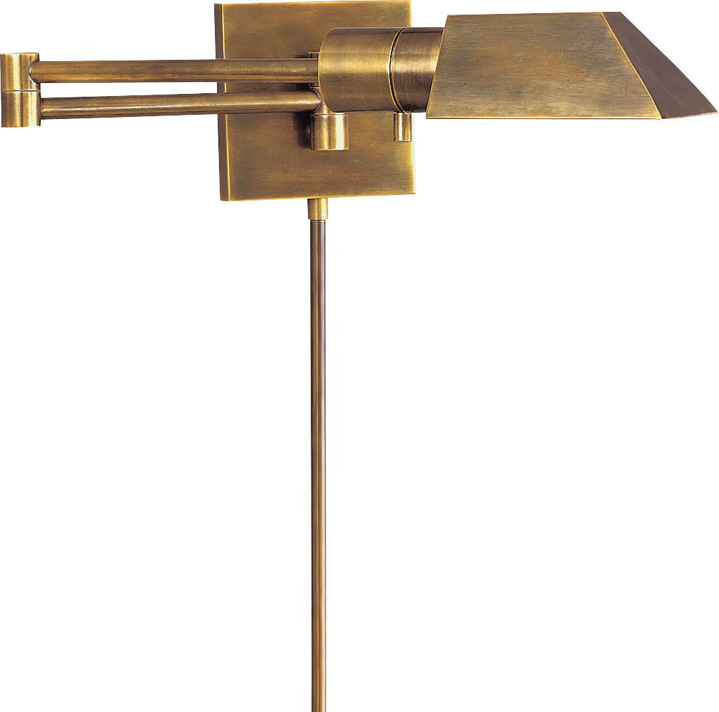 Studio Swing Arm Wall Light | Hand-Rubbed Antique Brass