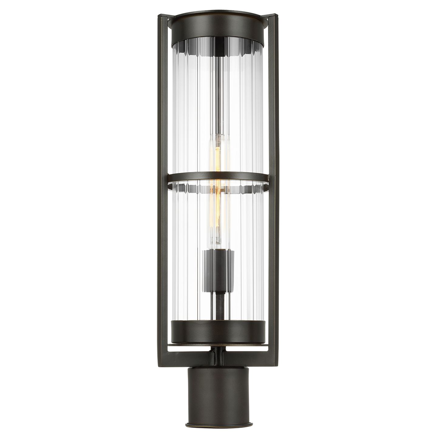 Alcona One Light Outdoor Post Lantern Antique Bronze