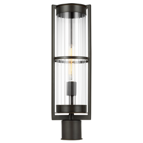 Alcona One Light Outdoor Post Lantern Antique Bronze