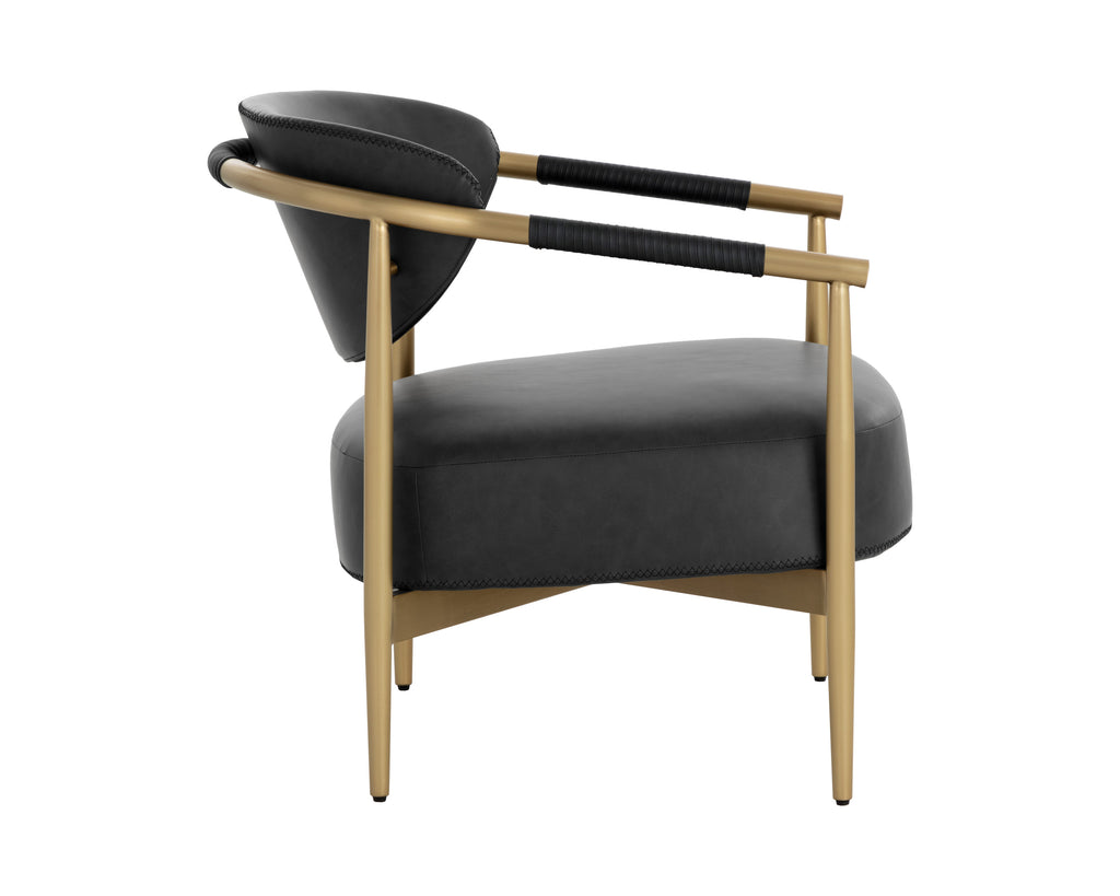 Heloise Lounge Chair - Bravo Black