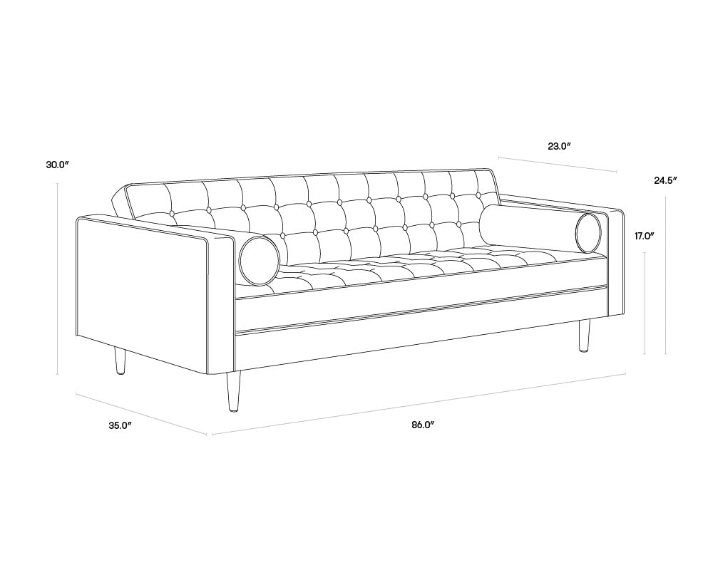 Donnie Sofa - Tobacco Tan