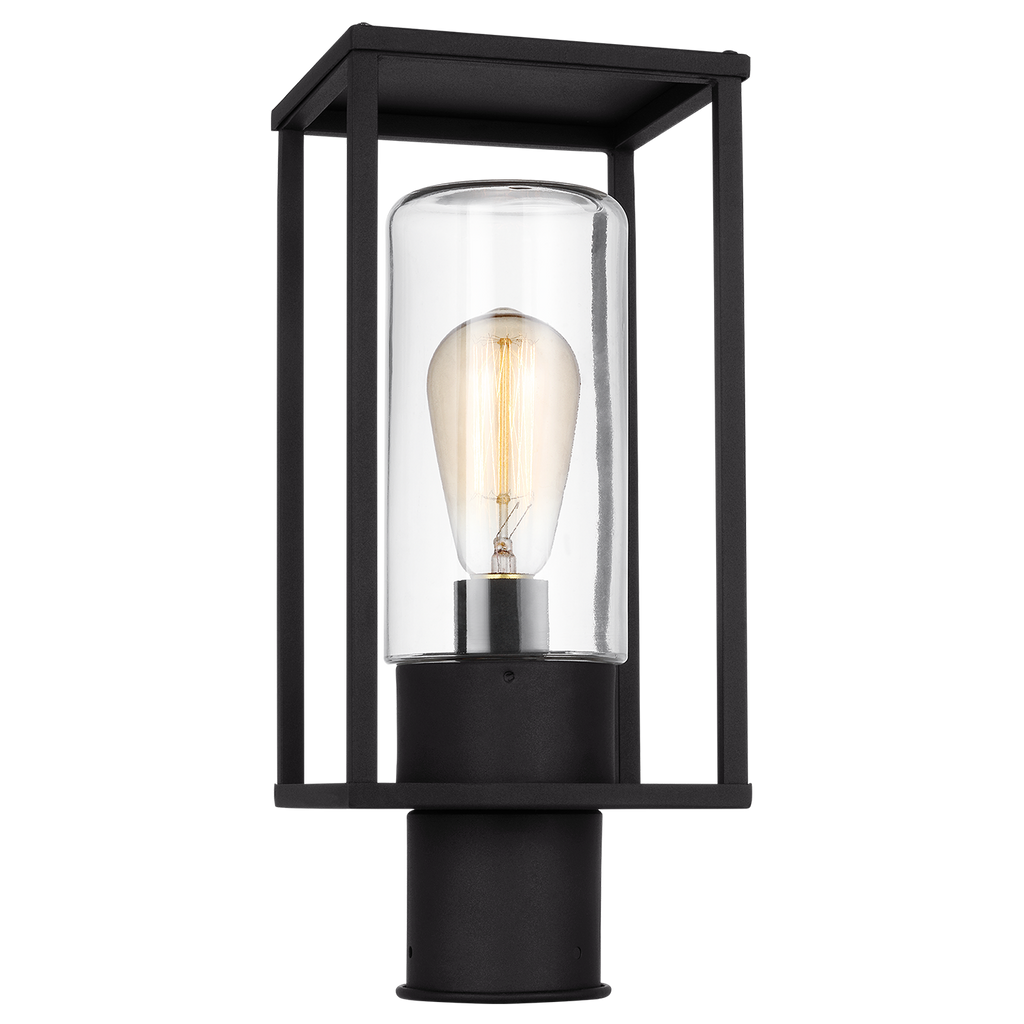 Vado One Light Outdoor Post Lantern Black