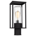 Vado One Light Outdoor Post Lantern Black