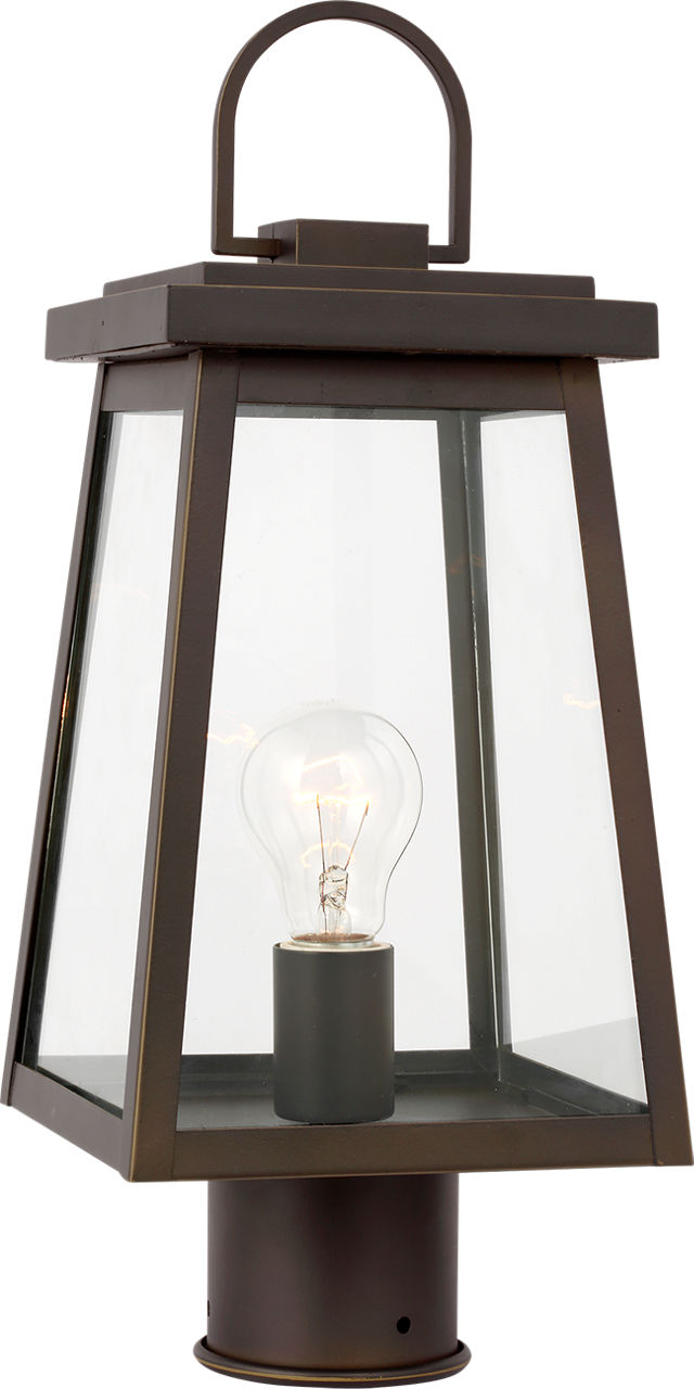 Founders Post Lantern | Antique Bronze Frosted Bulb
