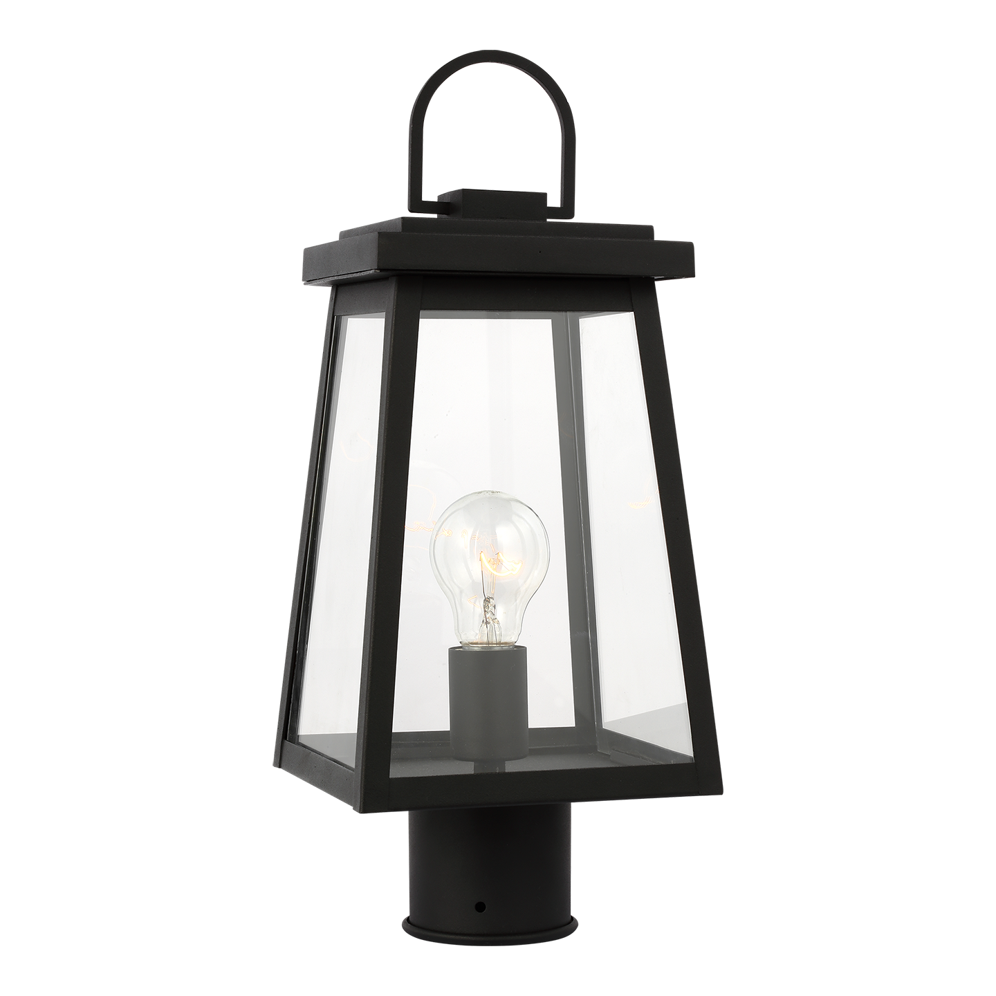 Founders Post Lantern | Black Frosted Bulb