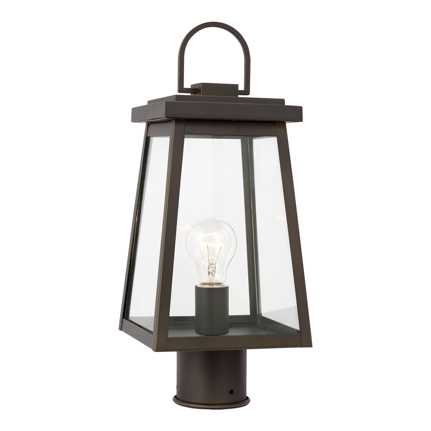 Founders Post Lantern | Antique Bronze Frosted Bulb