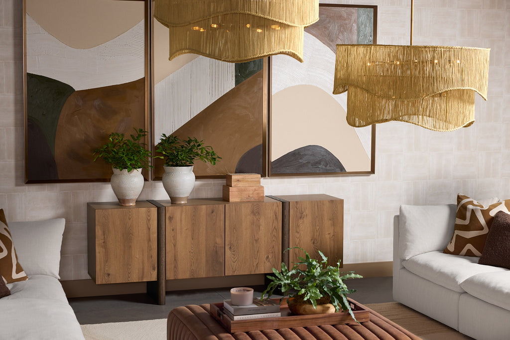 Rhine Chandelier - Natural Jute