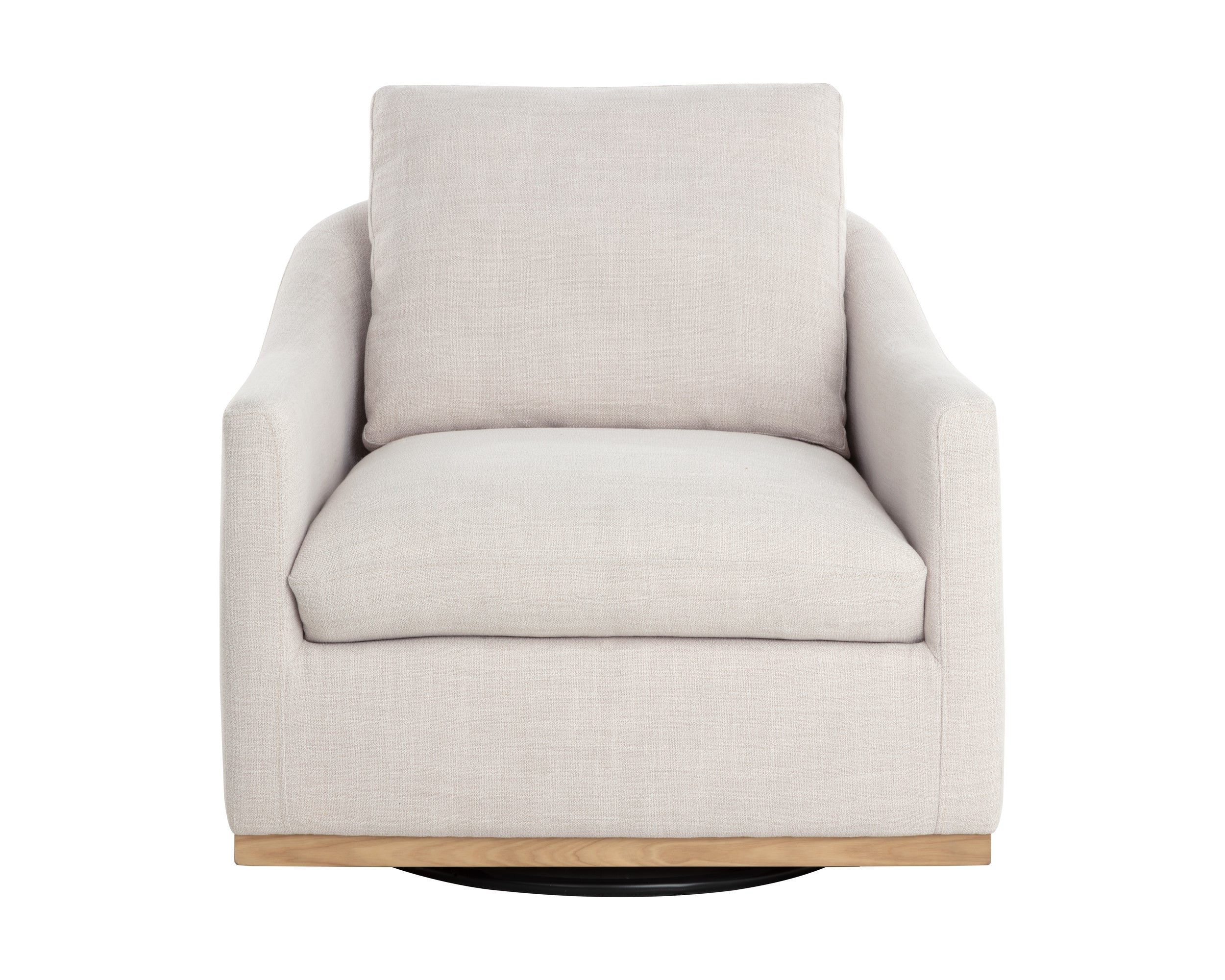 Corbin Swivel Lounge Chair - Effie Linen