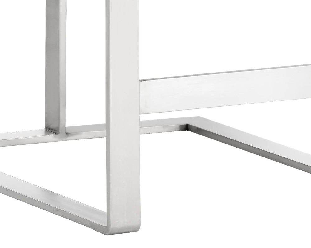 Dean Counter Stool - Stainless Steel - Cantina Magnetite