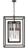 Hollis 21'' Forged Bronze Chandelier