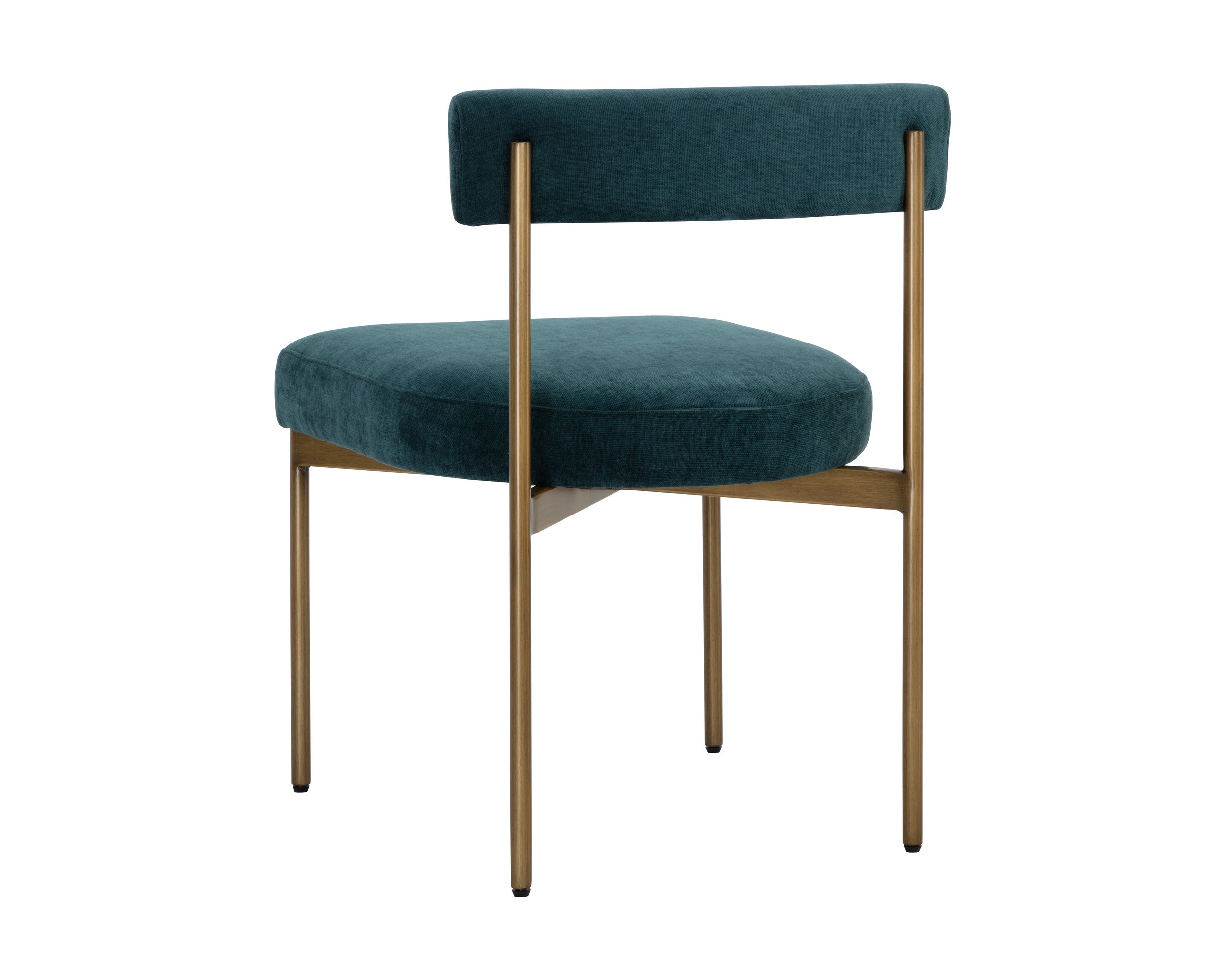 Seneca Dining Chair - Antique Brass - Danny Teal