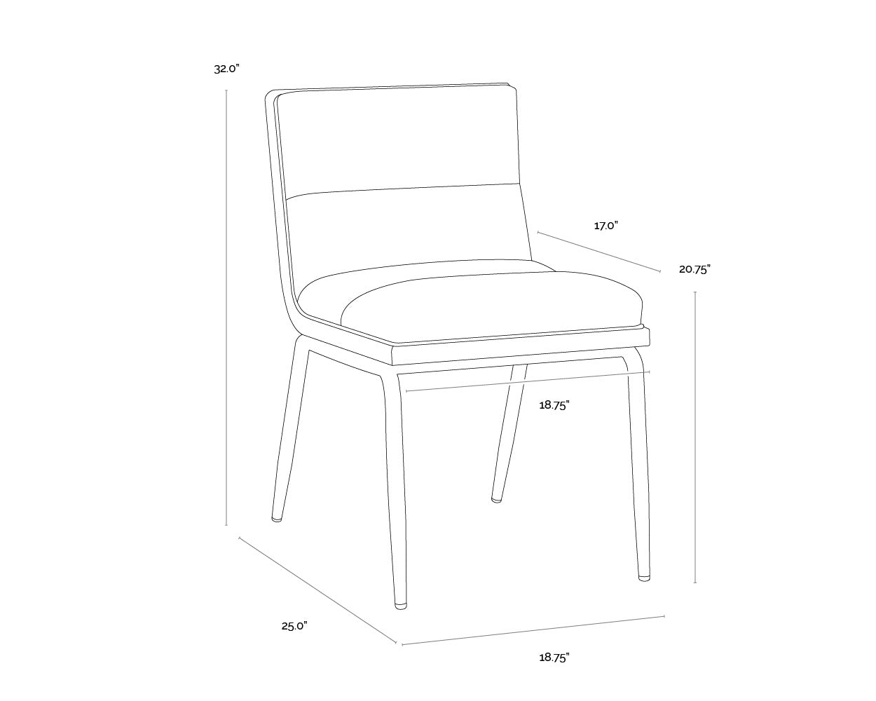 Abilene Dining Chair - Polo Club Muslin