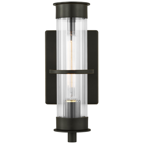 Alcona Small One Light Outdoor Wall Lantern Antique Bronze Bulbs Inc